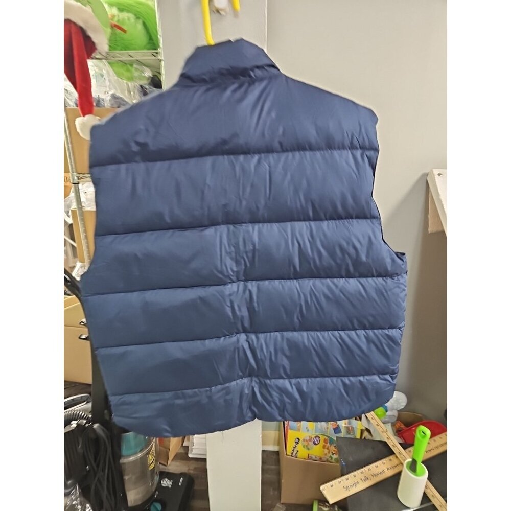 Cabelas Puffer Premier‎ Northern Vest Goose Down Men’s Sz XL  Blue - Picture 3 of 6